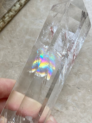 GemGem Crystal NEG Exclusive - Double Point Azeztulite Crystal Wand  <BR> 大型雙尖白色阿賽斯特萊 209 grams - newearthstore