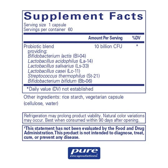 Pure Encapsulation - Probiotic G.I. ( 60 units ) <BR> 益生菌 ( 60 粒裝 )<BR>（ 有現貨 ） - newearthstore
