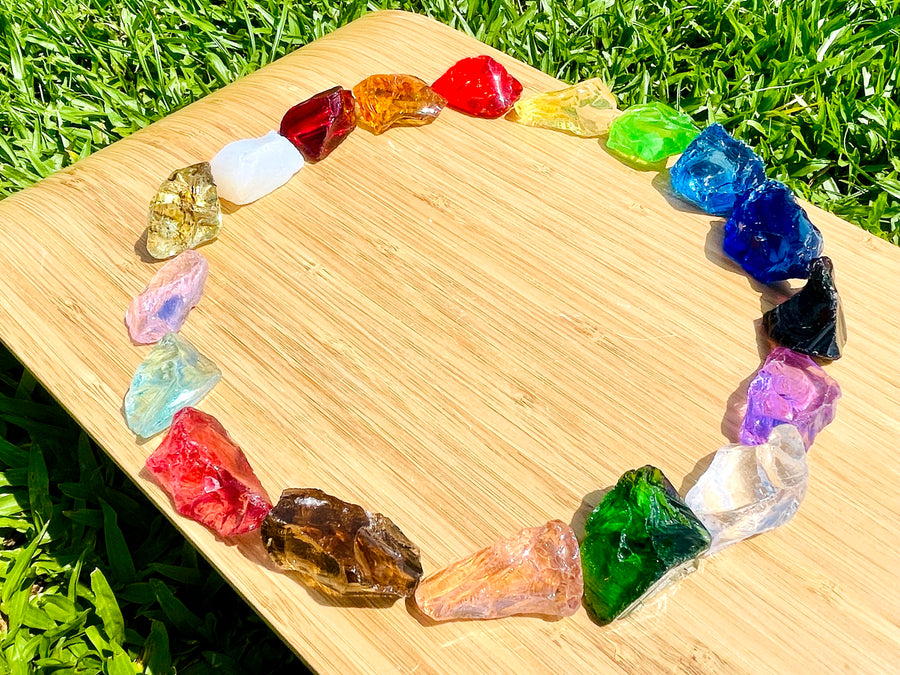 Andara - Cosmic Rainbow Plasma Crystalline Lightbody Activation 19 Pcs 宇宙彩虹等離子水晶光體啟動組合 327 grams - newearthstore