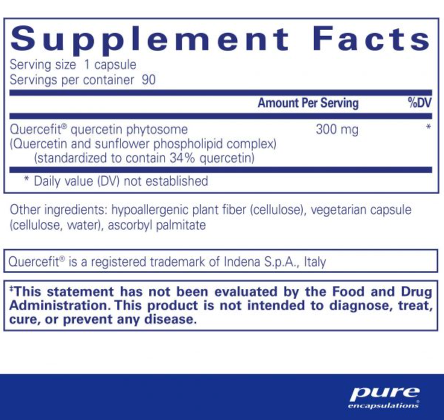 Pure Encapsulation - Quercetin Ultrasorb<BR>槲皮素 ( 超強吸收 ) - newearthstore