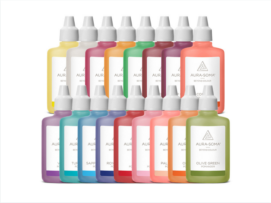 Aura Soma Pomanders Full Set  (25ml x 17 bottles) - newearthstore