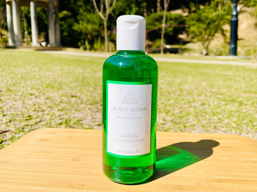 Aura-Soma Flower Shower Gel Green <BR> 綠色 250mL  ( Pre Order - 預計到貨日：2021 年 6 月中至尾 ) - newearthstore