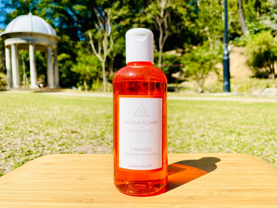 Aura-Soma Flower Shower Gel Orange <BR>橙色 250mL ( Pre Order - 預計到貨日：2021 年 6 月中至尾 ) - newearthstore
