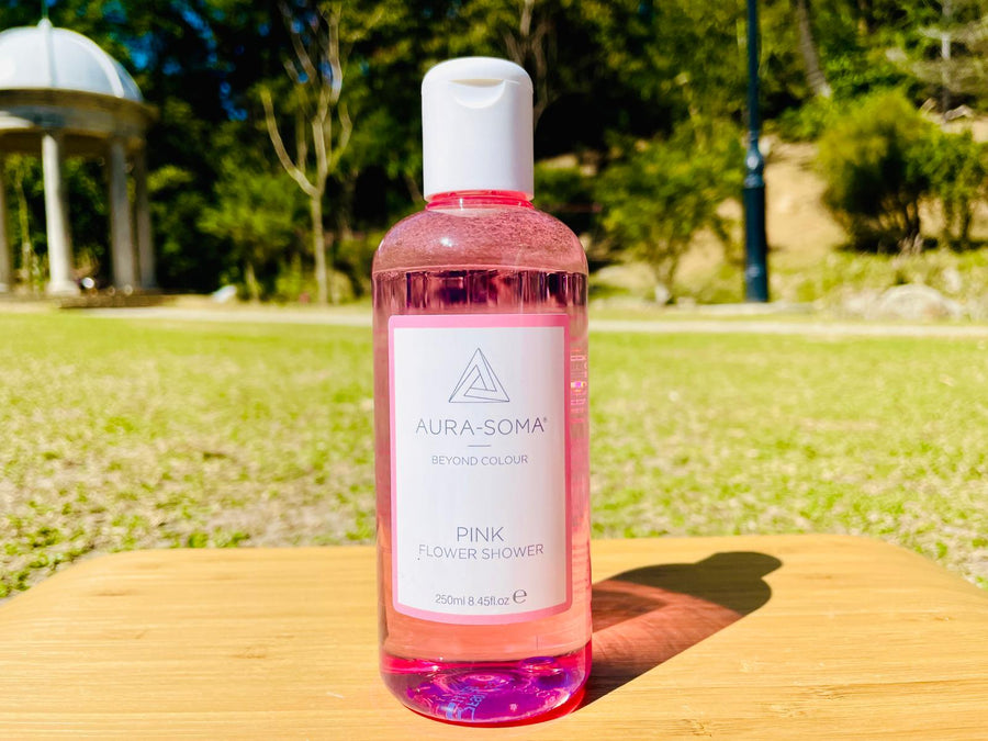Aura-Soma Flower Shower Gel Pink <BR> 粉紅色 250mL  ( Pre Order - 預計到貨日：2021 年 6 月中至尾 ) - newearthstore