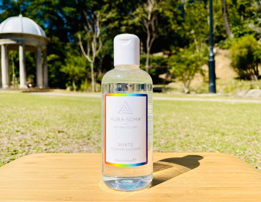Aura-Soma Flower Shower Gel White <BR> 白色 250mL  ( Pre Order - 預計到貨日：2021 年 6 月中至尾 ) - newearthstore